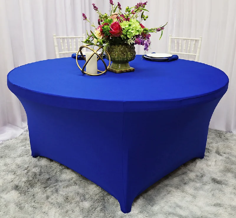 4 Ft Round Spandex (220 GSM) Table Cover - Royal Blue (1pc)