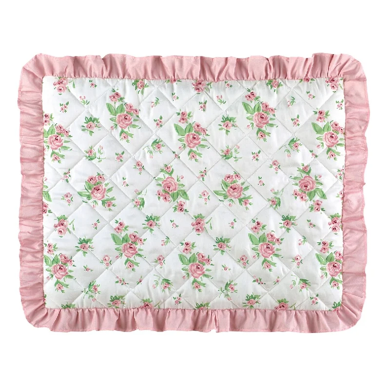 Rosebud Ruffled Edge Pillow Sham