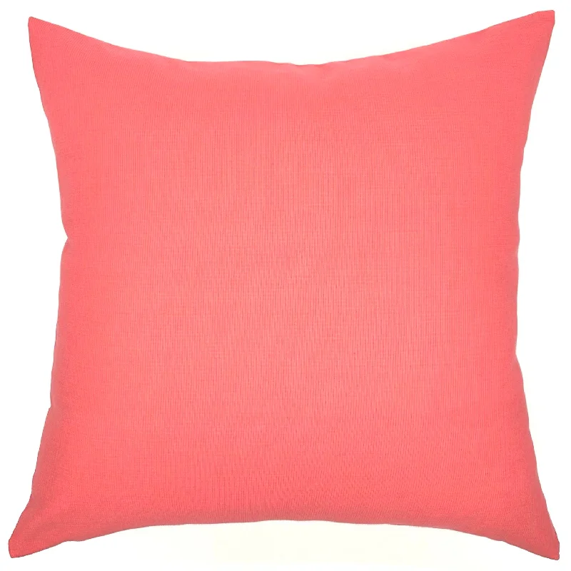 Coral Beach Cotton Throw Pillow Cover 22x22