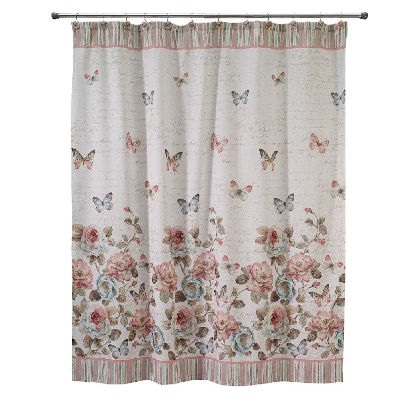 Avanti Butterfly Garden Shower Curtain