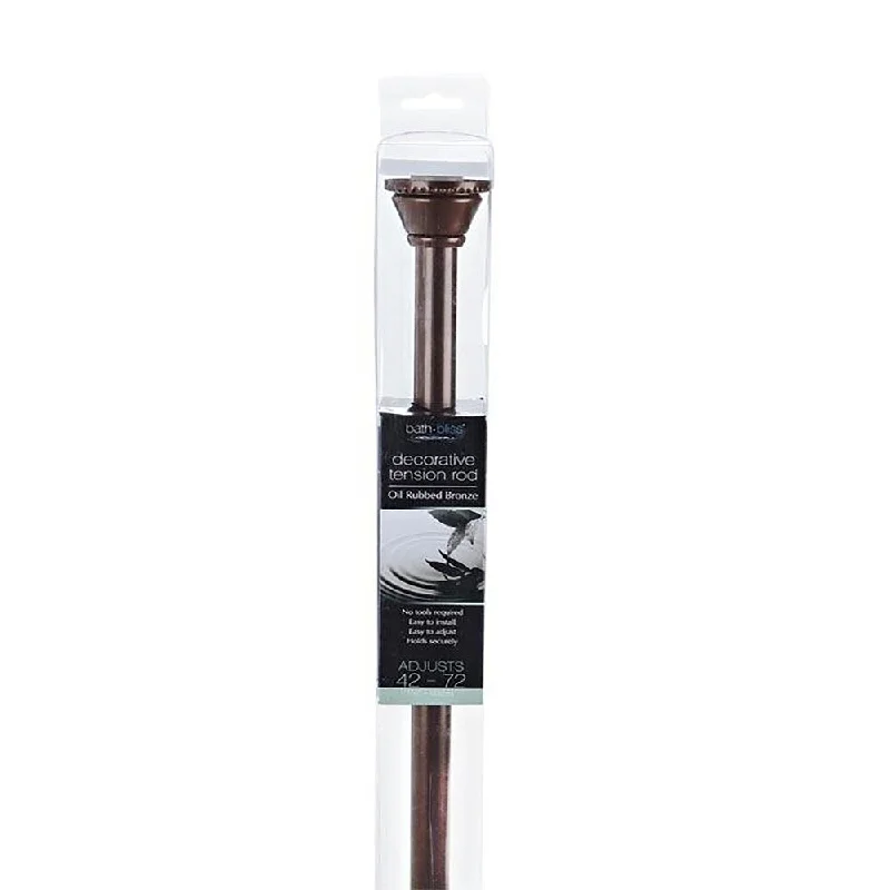 Bath Bliss Tension Shower Rod in Bronze - Oil Rubbed Bronze