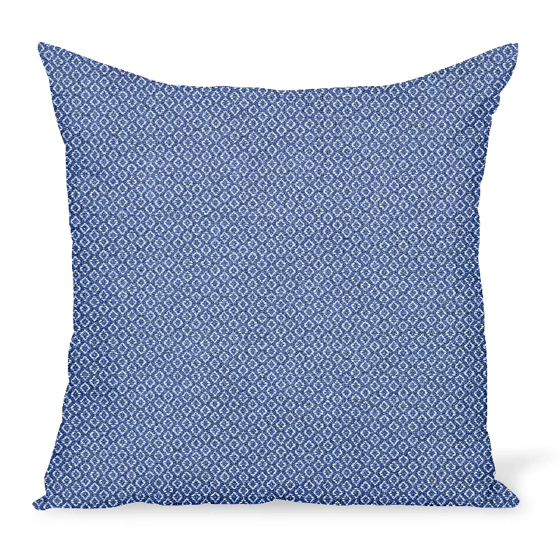 Peter Dunham Textiles Outdoor Heera in Capri/Indigo Pillow