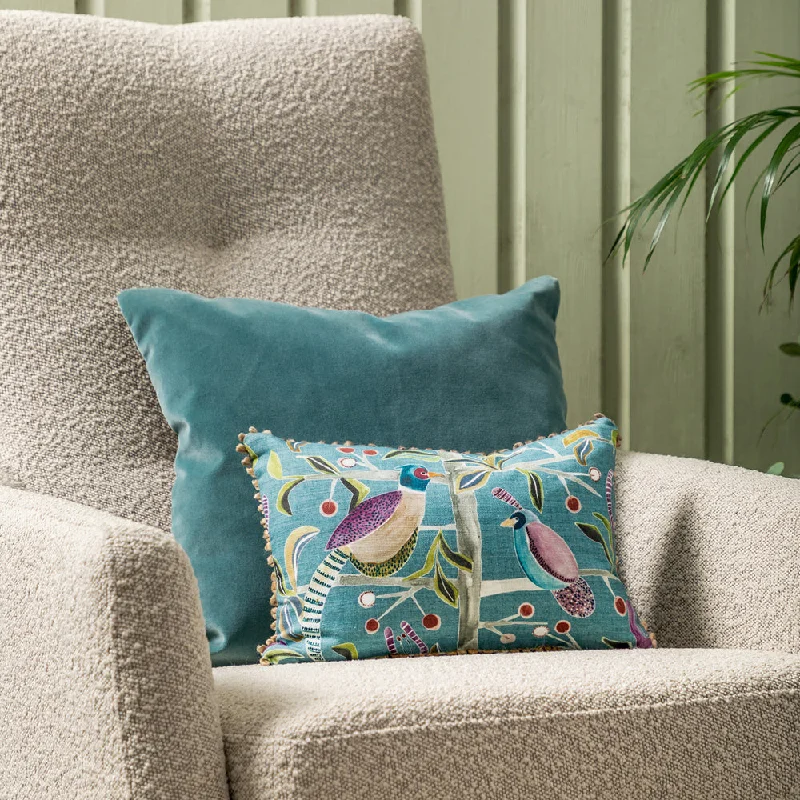 Lossie Printed Feather Cushion Mineral