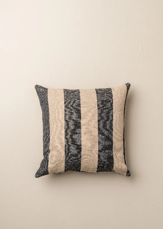 Recycled Cotton Striped Cushion | Square