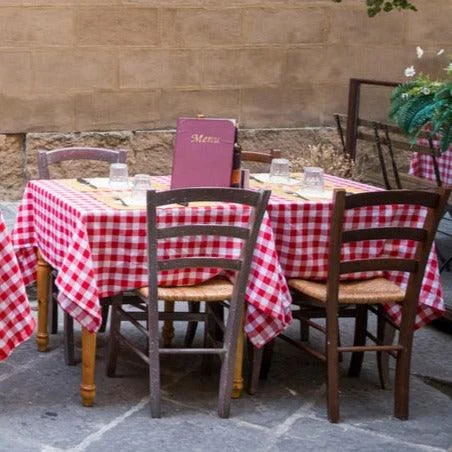 Square Checkered Tablecloth, Gingham Tablecloths