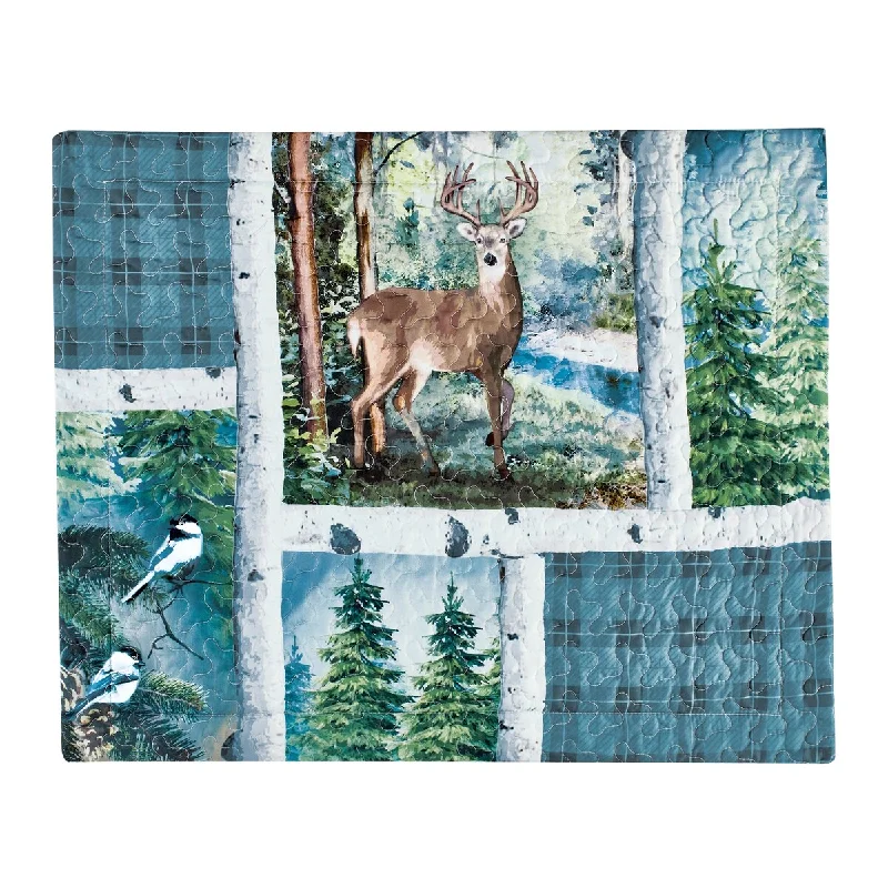 Birch Lodge Northwoods-Inspired Polyester Pillow Sham