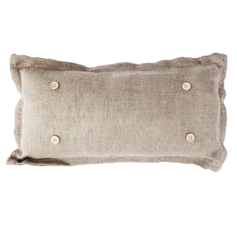 Pillow ONLY (with fluffy insert): Country Idaho Potato Sack Burlap: BURLAP PILLOW (with insert)