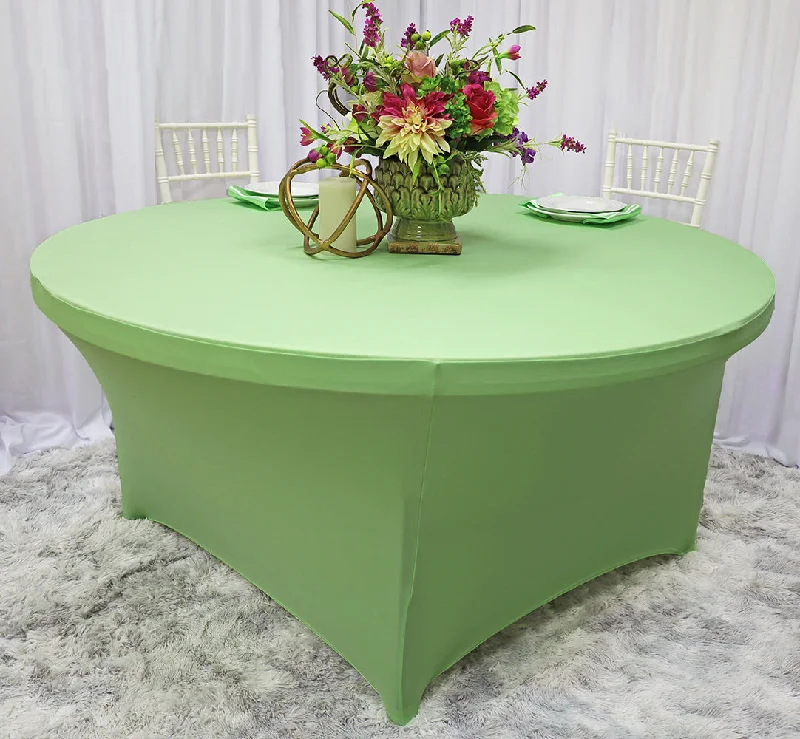 5 Ft Round Spandex (220 GSM) Table Cover - Mint Green (1pc)