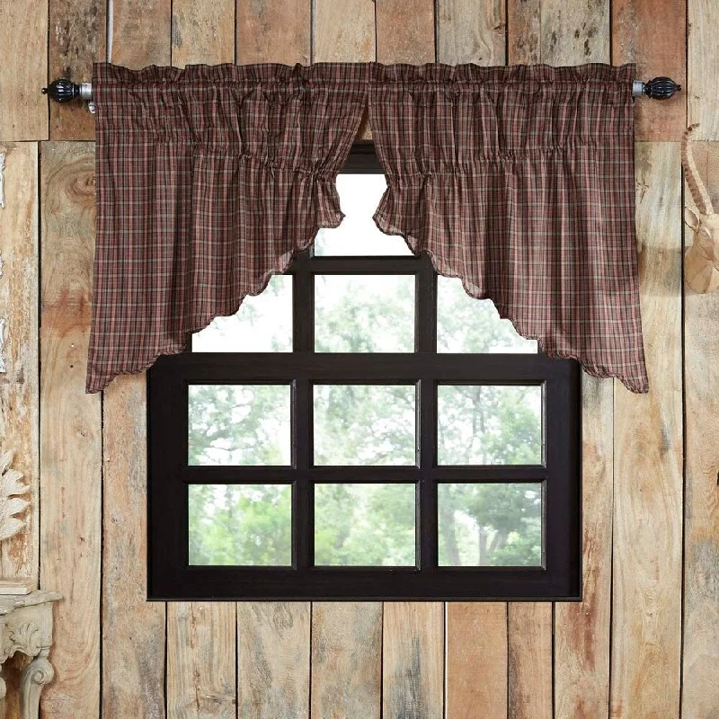 Canavar Ridge Scalloped Prairie Swag Set - 36" x 36"