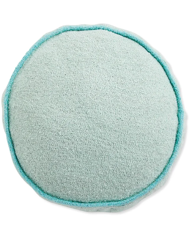 Oceanic Round Boucle Cushion