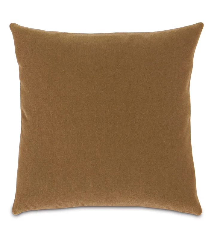 Luxury Mohair Decorative Pillow Cover in Monarch Gold