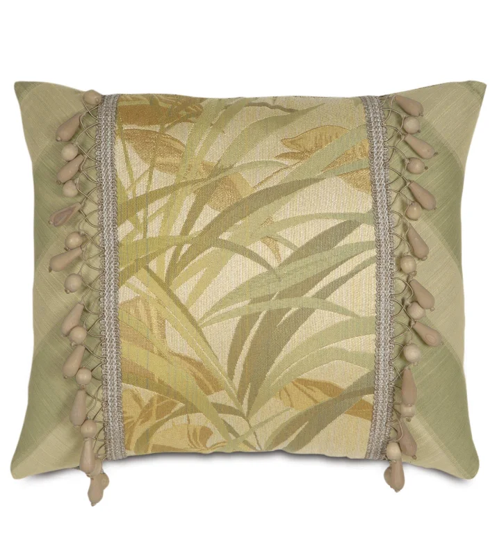 Augustus Gold Coast Paradise Palm Lumbar Pillow Cover 15x18