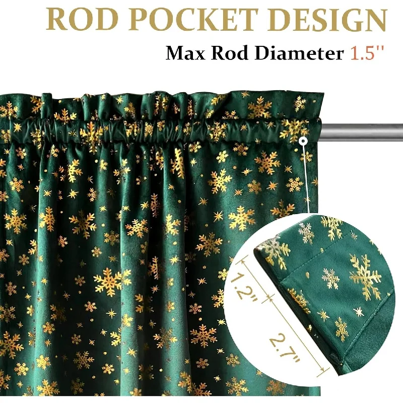 27x45 inch Velvet Short Curtains for Small Window