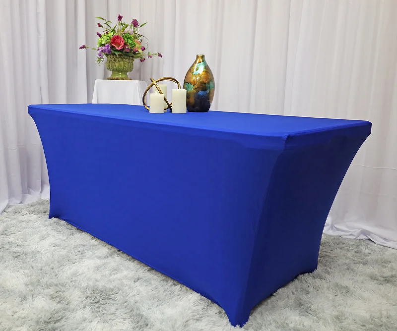 5 Ft Rectangular Spandex (220 GSM) Table Cover - Royal Blue (1pc)