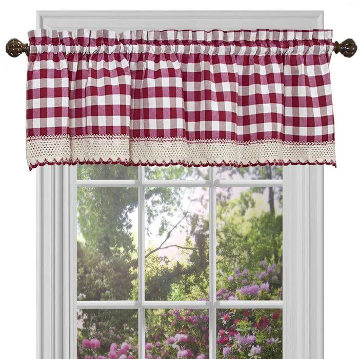 Buffalo Check Curtains- Valance- 1605