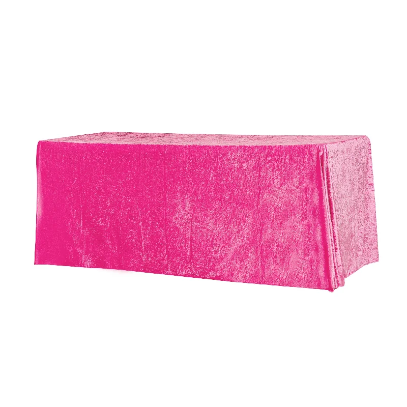 Velvet 90"x132" Rectangular Tablecloth - Fuchsia