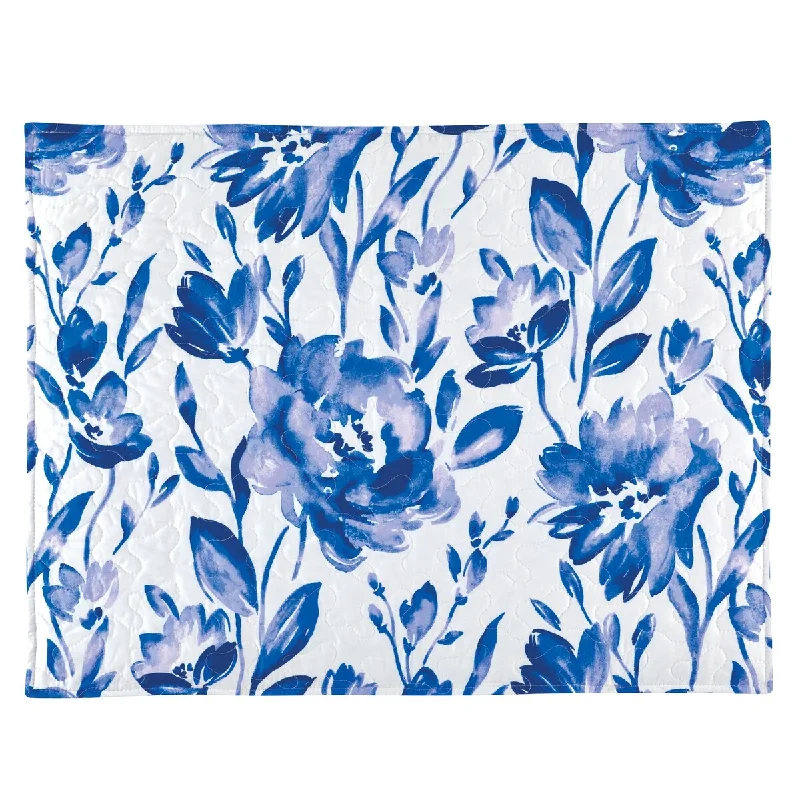 Beautiful Blue Floral Luxurious Pillow Sham