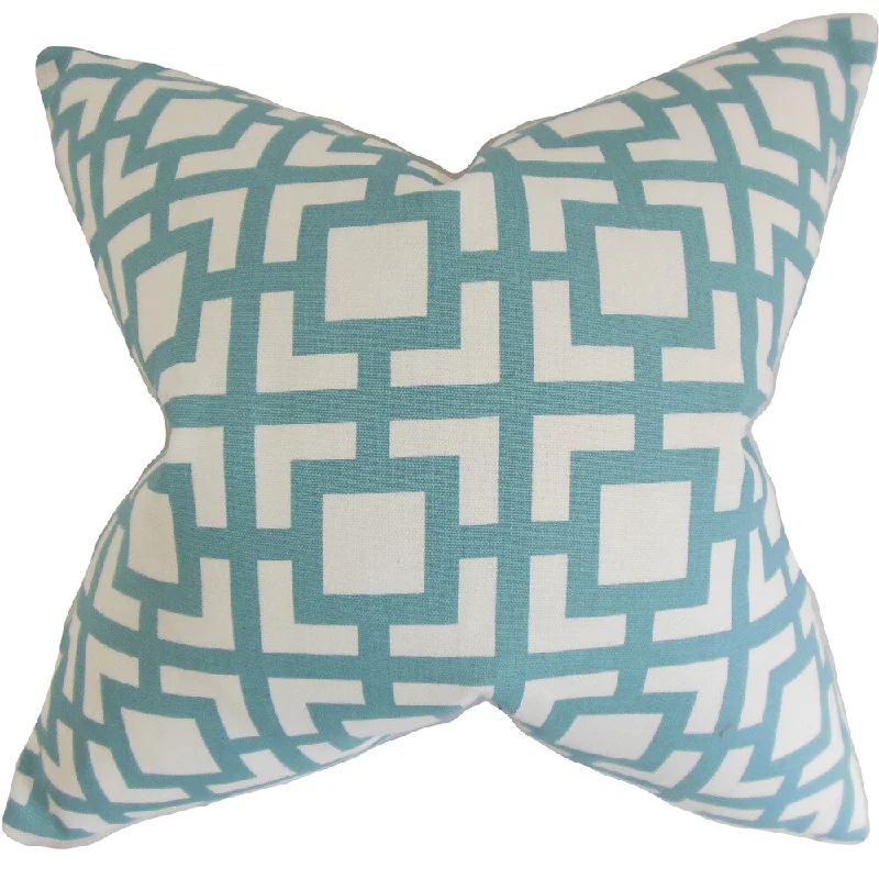 Callas Geometric Euro Sham Light Blue