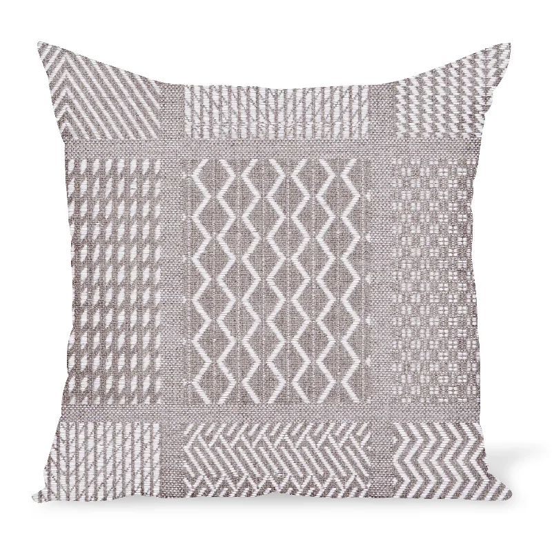 Peter Dunham Textiles Outdoor Nawab in Natural/White Pillow