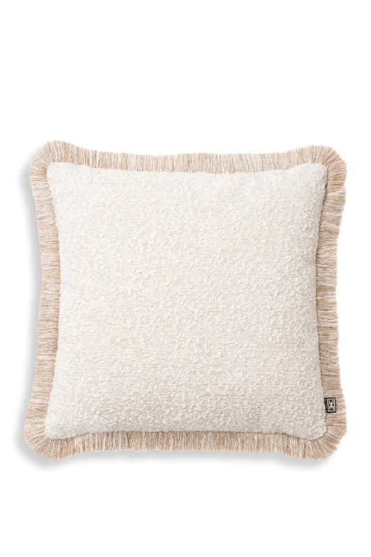 Cream Boucle Throw Pillow | Eichholtz Nami